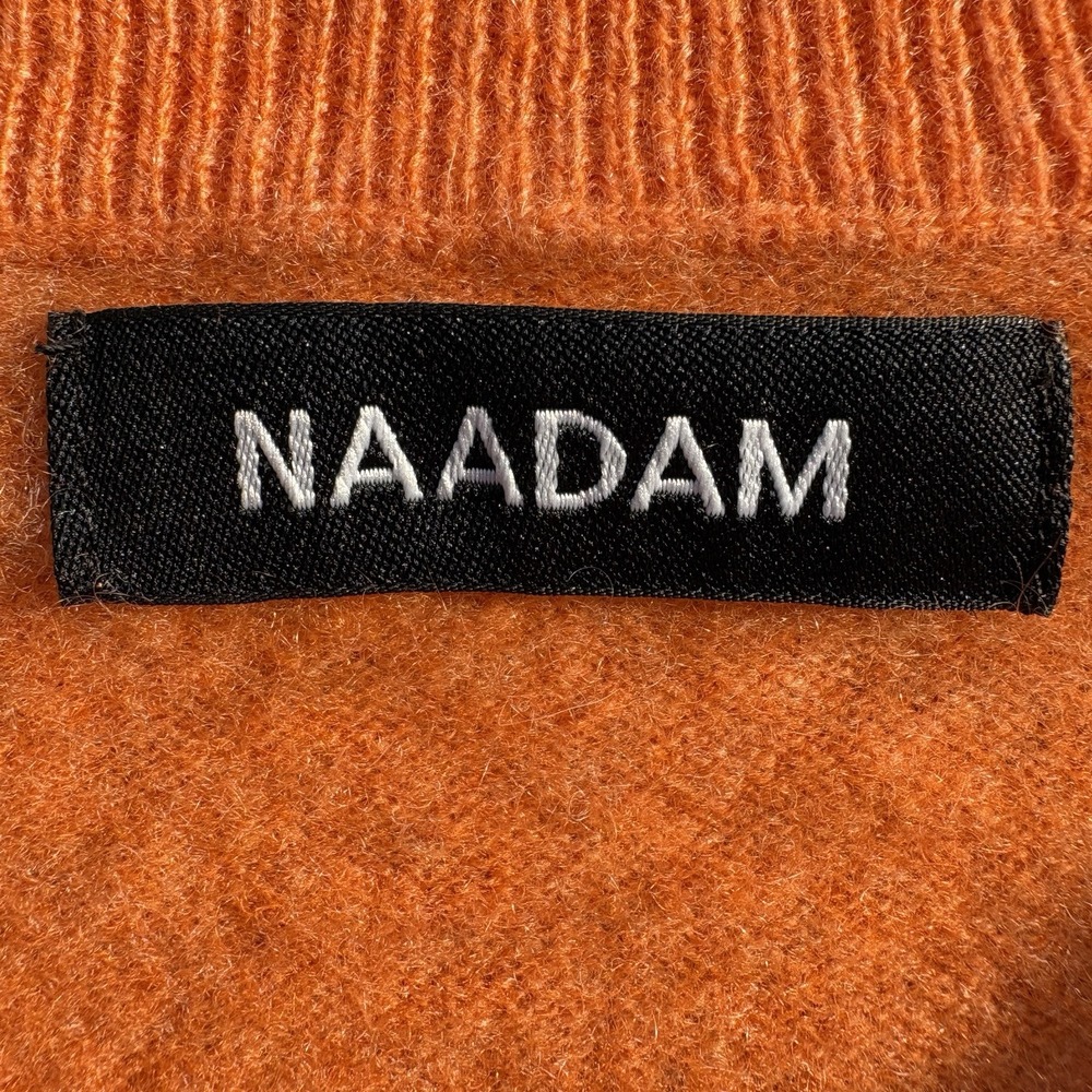 NAADAM Cashmere Crewneck Sweater XL Minimalist Heritage Long Sl Capsule Pumpkin - Picture 7 of 9